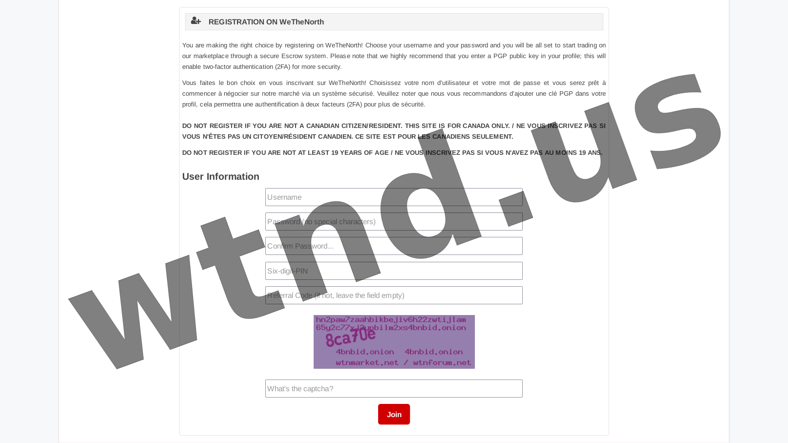 Account Registration Page
